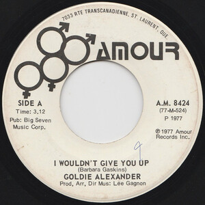 I Wouldn't Give You Up b/w I Wouldn't Give You Up (Instrumental)