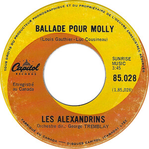 Ballade Pour Molly b/w Depuis Longtemps