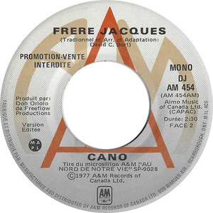 Frere Jacques b/w Frere Jacques (promo)
