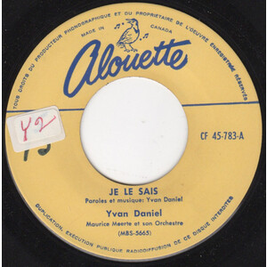 Je Le Sais b/w Buonanotte