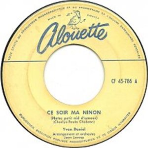 Ne Ris Pas b/w Le Soir ma Ninon