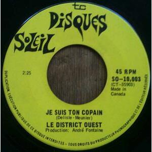Je Suis Ton Copain b/w Le Cardinal