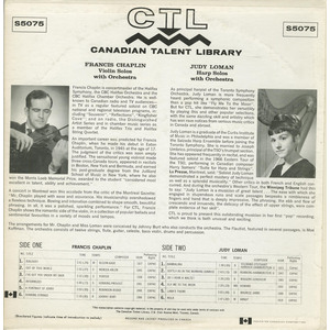 Violin Solos with Orchestra (split with Judy Loman)