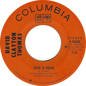 Sing A Song b/w We're All Meat From The Same Bones