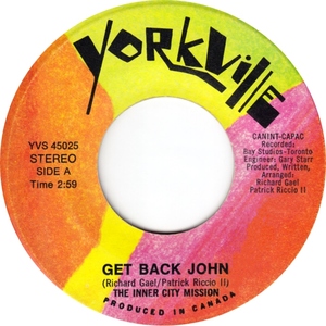 Get Back John b/w Got So Many Songs