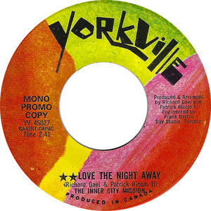 Love the Night Away (Mono) b/w Love the Night Away (Stereo) (Promo)