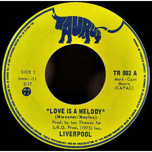 Love is a Melody b/w Dance, Dance, Dance or Melitta