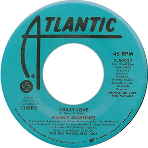 Crazy Love b/w Crazy Love (Instrumental) (US)