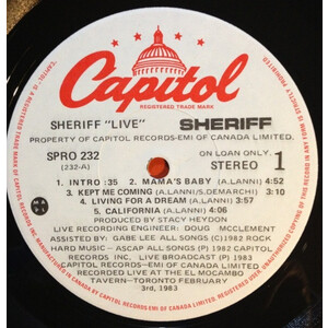 Sheriff "Live"