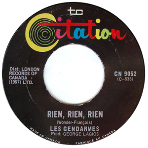 L'anneau D'amour b/w Rien, Rien, Rien