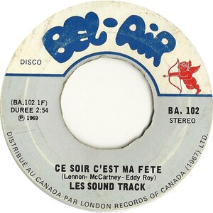 Ce Soir C'est Ma Fête b/w Jolie Fille