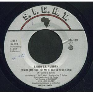 Tonite (Am Putting My Heart in Your Hand) b/w Tonite (Am Putting My Heart in Your Hand) Instrumental