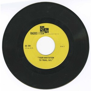 Wonderful Trail, B.C. b/w Your Invitation to Trail, B.C.