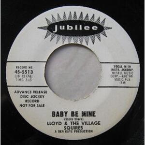 Baby Be Mine b/w Hear What I Say (DJ advance release white label)