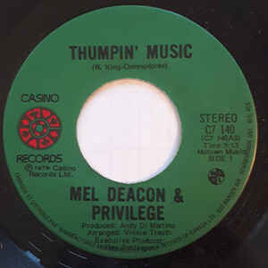 Thumpin' Music b/w It's All Over (With Mel Deacon)