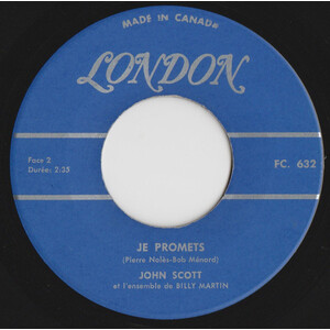 Le mur b/w Je promets (with John Scott et l'ensemble)