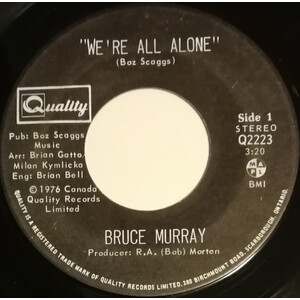 We're All Alone b/w Player in the Band