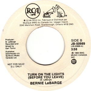 Turn On the Lights (Before You Leave) b/w Turn On the Lights (Before You Leave) (promo)