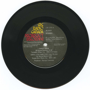 Saxophone - Bobby Hales Orchestra, Vancouver