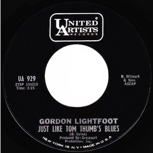 Just Like Tom Thumb's Blues b/w Ribbon of Darkness