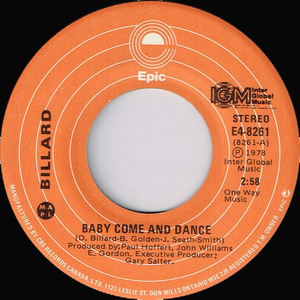 Baby Come and Dance b/w Sweet Sweet Love