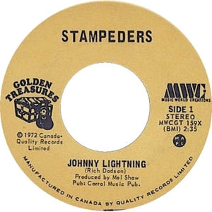 Johnny Lightning b/w Then Came The White Man