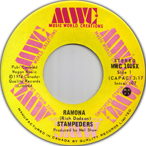 Ramona b/w Running Out Of Time
