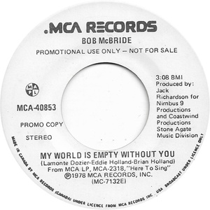 My World Is Empty Without You b/w My World Is Empty Without You (promo only)