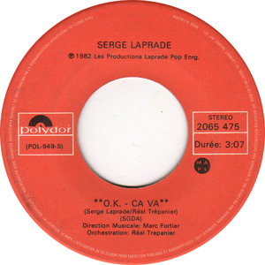  O.K. - Ca Va b/w La Reguine (O.K. Ca Va Instrumental) (Le Montreal Pop)