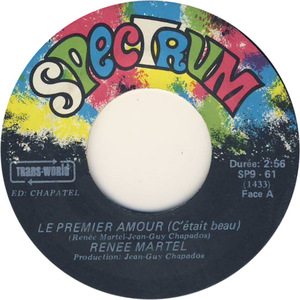 Le Premier Amour (C'était beau) b/w J'Sais Pas Pourquoi