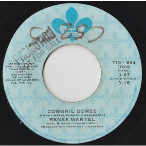 Cowgirl Dorée b/w Cowgirl Dorée Version Instrumentale
