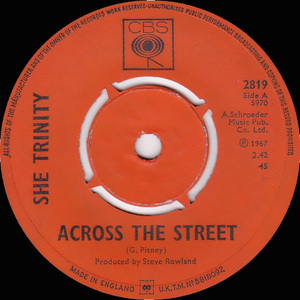 Across the Street b/w Over And Over Again