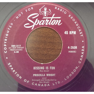 	Kissing Is Fun b/w My Sweet Sixteen (with Don Wright & His Orch.)