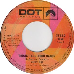 Tricia Tell Your Daddy b/w Foundation Of My Soul