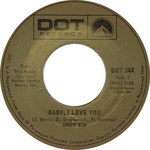 Baby, I Love You b/w Gee Girl