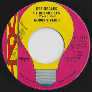 Des siècles et des siècles b/w Vie