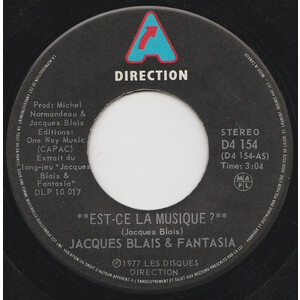 Est-Ce La Musique? b/w Ligne Lente (& Fantasia)