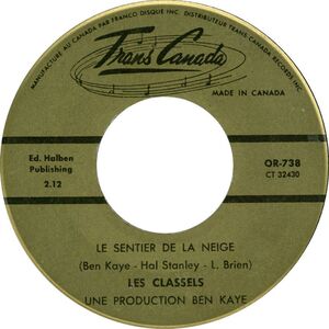 Le Sentier De Neige b/w Jolies Clochettes