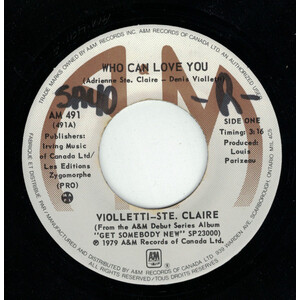 Who Can Love You b/w (Hey My Lady) Get Somebody New