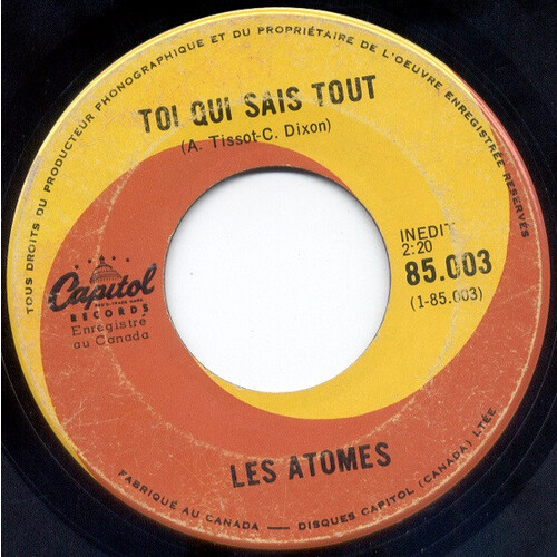 	Toi Qui Sais Tout b/w Si Tu Ouvres Les Yeux (Look through any window)