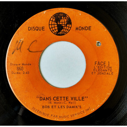 Dans Cette Ville b/w Diane