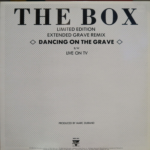 Dancing On The Grave (Extended Dance Mix) b/w Dancing On The Grave / Live On TV