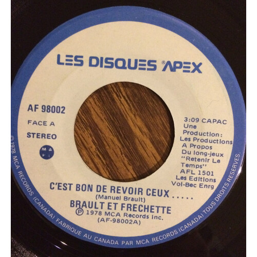 	C'est Bon De Revoir Ceux..... b/w Le Fil