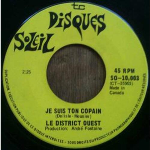 Je Suis Ton Copain b/w Le Cardinal