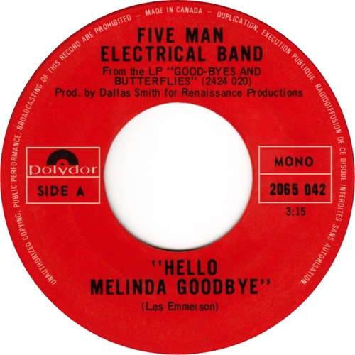 Hello Melinda Goodbye b/w Signs