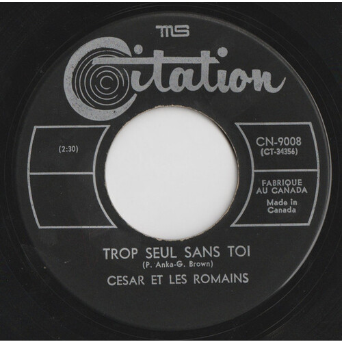 Trop Seul Sans Toi b/w Je T'Aime Trop