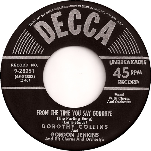 From the Time You Say Goodbye b/w So Madly In Love