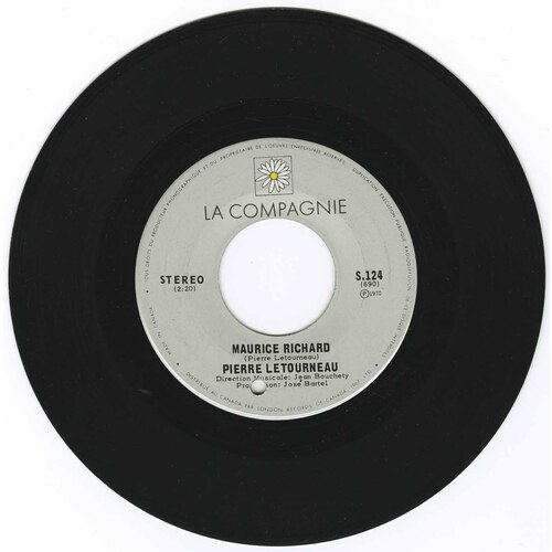 Maurice Richard b/w Tu N'es de Mon Village