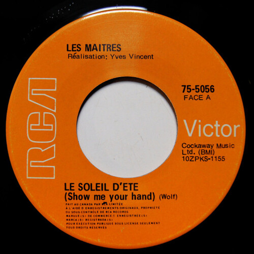 	Le Soleil D'été (Show me your hand) b/w Une Nuit Avec Toi