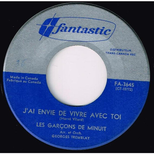 J'ai Envie De Vivre Avec Toi b/w Laissez-Nous Chanter 